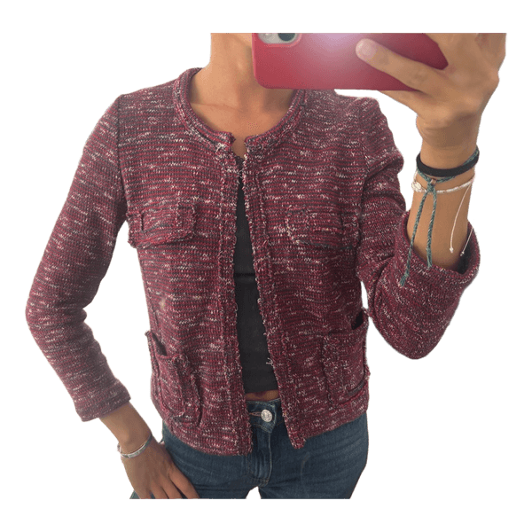 Meleret bordeaux cardigan