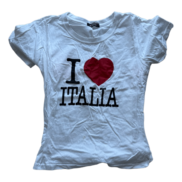 White I love Italia t-shirt