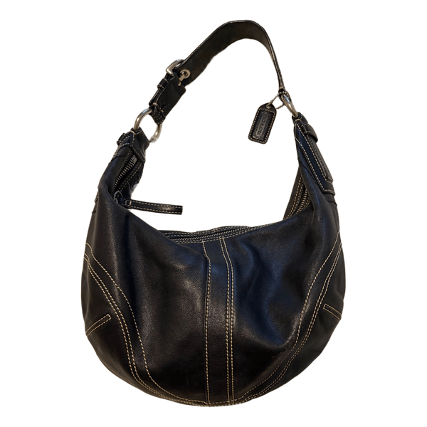 vintage Coach Soho black leather hobo