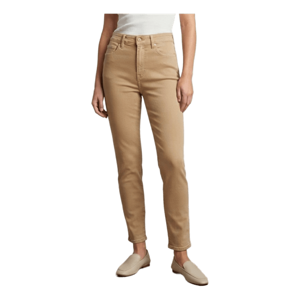 Beige high waisted jeans