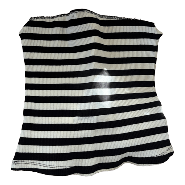 Stribet stropløs tube top
