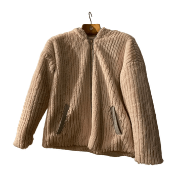 Cream clothing coat