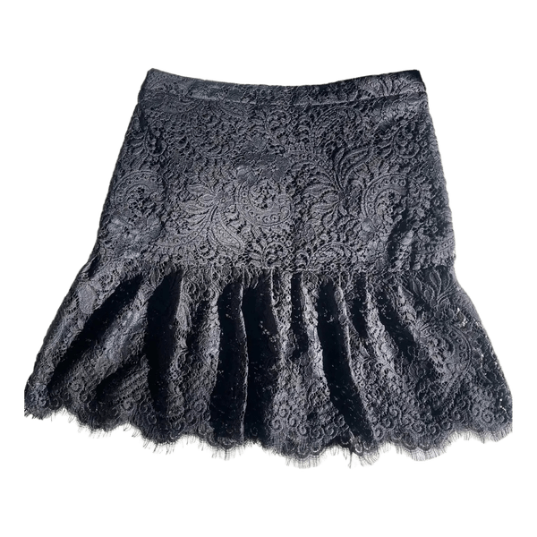 Black lace skirt