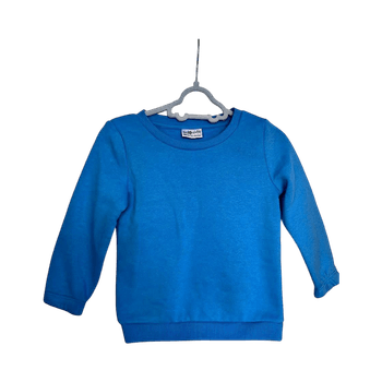 Blue long-sleeve sweater