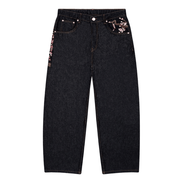 Derschutze RAW DENIM jeans med broderi