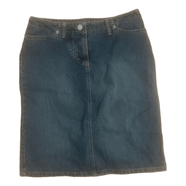 Sort denimnederdel
