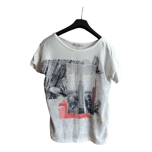 White graphic t-shirt