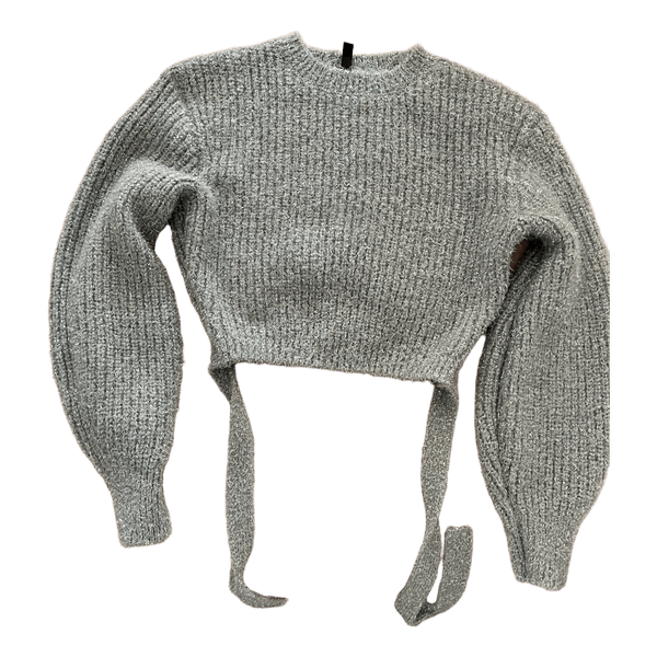 Grey glitter knit sweater