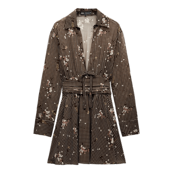 Zara brown floral  dress