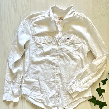 Hollister kauluspaita valkoinen