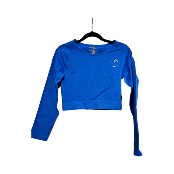 Sininen urheilupaita pitkähihaisena