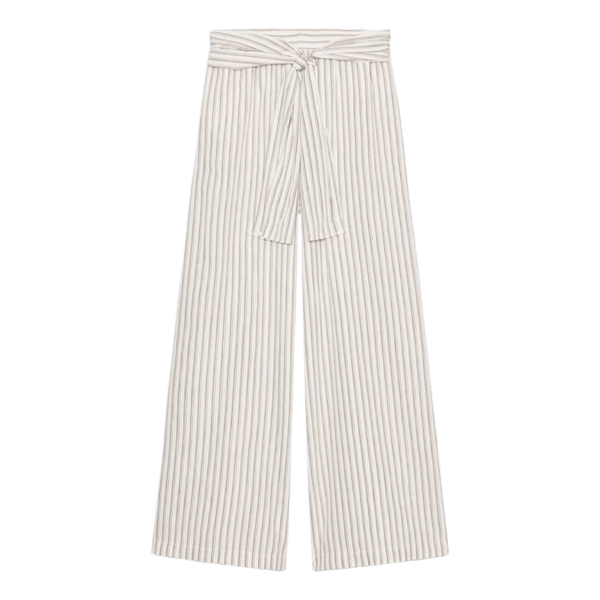 Stribede wide leg bukser