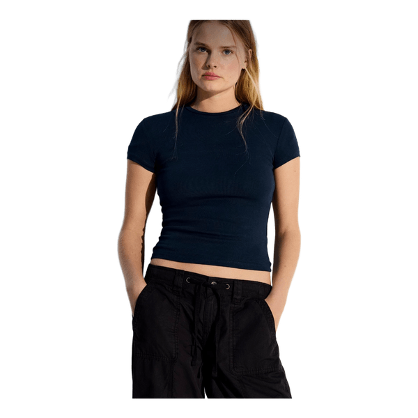 Bershka navy blue t-shirt