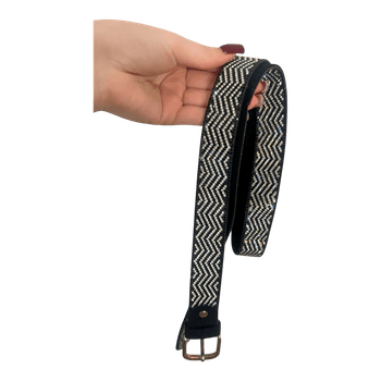 Black studded belt