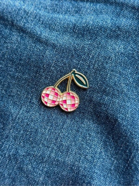 Cherry disco pin