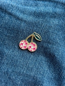 Cherry disco pin