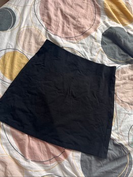 Black mini skirt