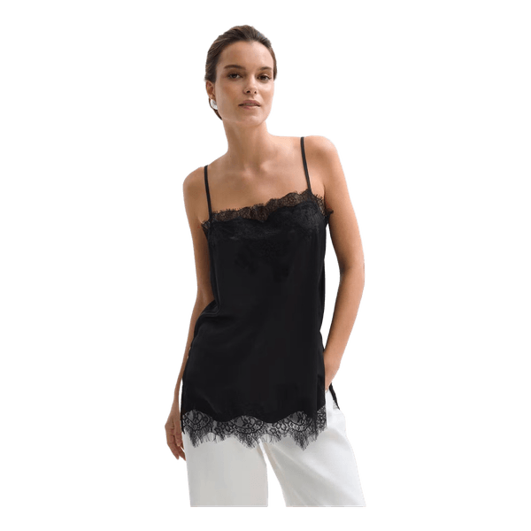 Musta Gina Tricot pitsitoppi