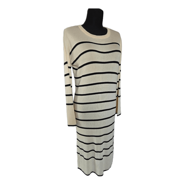 Striped knit dress