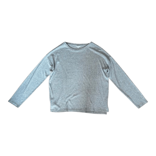 Grey/brownish sparkle long-sleeved top