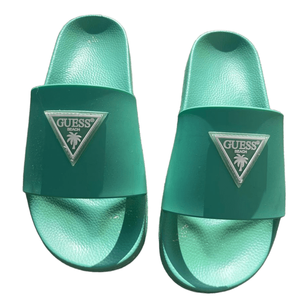 Green Guess beach slides