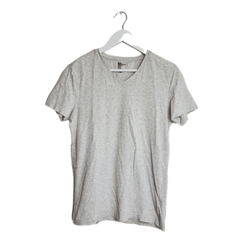 Grey v-neck t-shirt