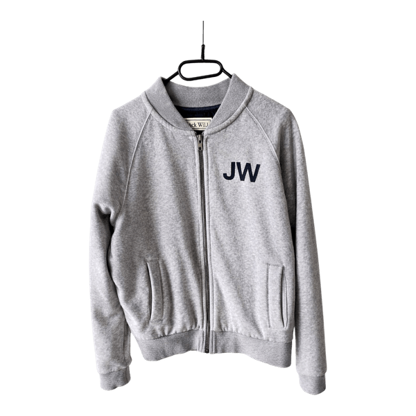 Jack Wills grey bomber jacket size S