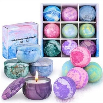Vonios bombų ir žvakių rinkinys