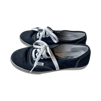 Black Vans canvas sneakers