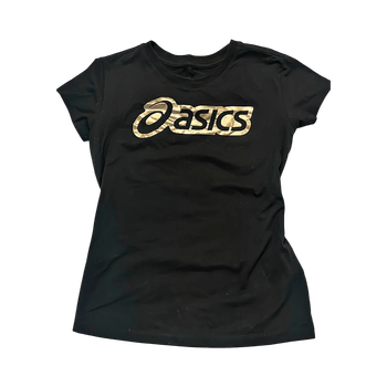 Black ASICS logo t-shirt