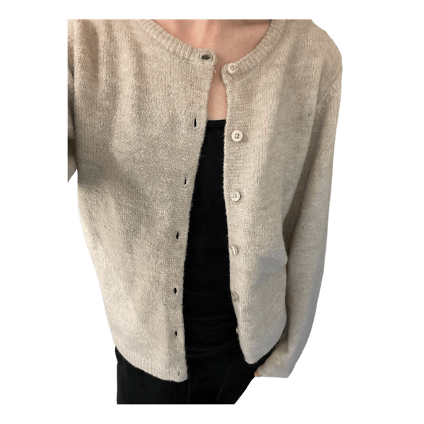 Basic knit cardigan (S)