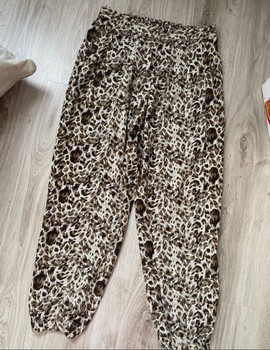 Leopard print trousers