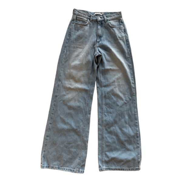 NA-KD high rise flare jeans