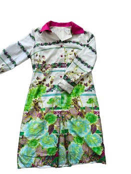 kuvioitu vintage mekko  M
