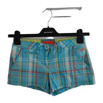 Sinivihreät ruudulliset shortsit