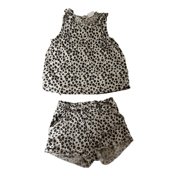 Leopardikuvioinen setti 80cm H&M