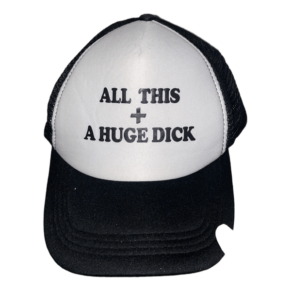 Black and white trucker hat