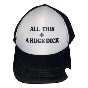 Black and white trucker hat