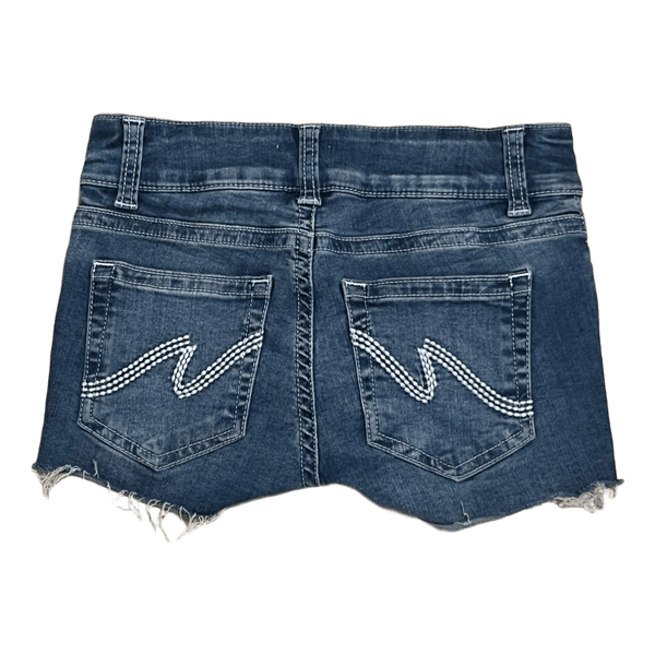 Blå denimshorts