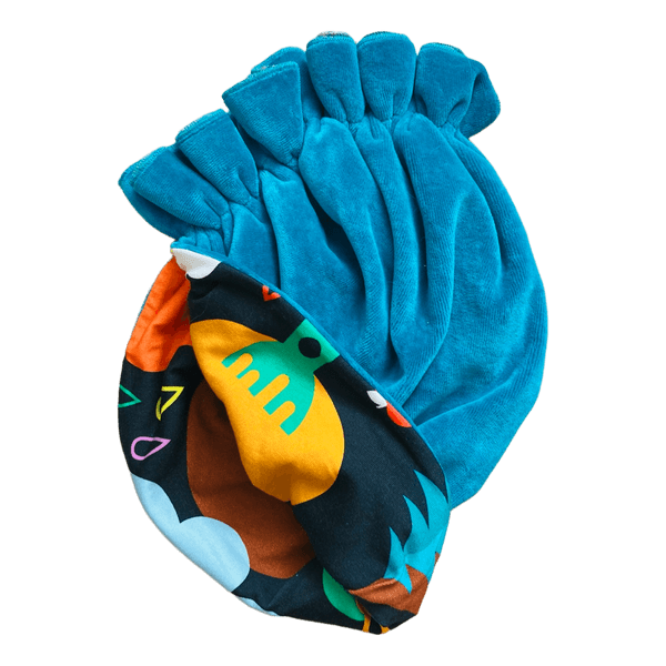 Raspberry Republic teal velour hat