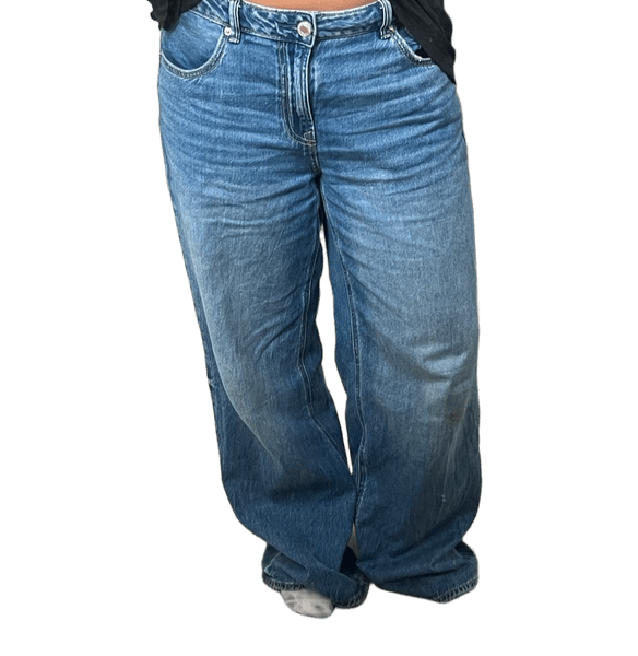 Blå wide leg jeans