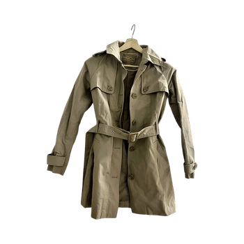 Beige trench coat