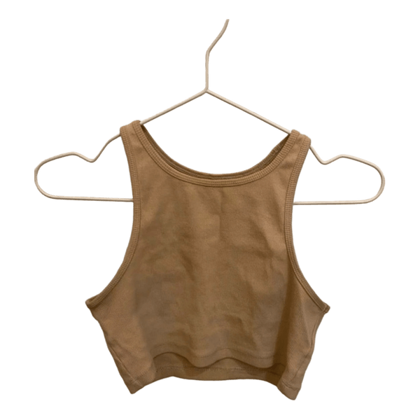 Reserved beige crop-toppi