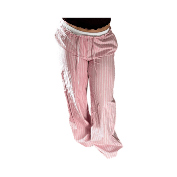 Vaaleanpunaiset kesähousut