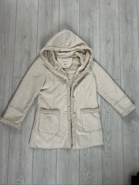 St John's Bay beige hooded coat