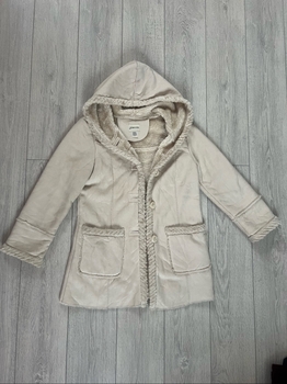 St John's Bay beige hooded coat