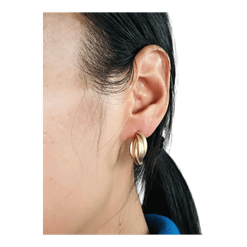 Gold hoop earrings