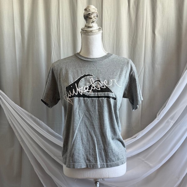 Quiksilver grey cotton t-shirt vintage 00s