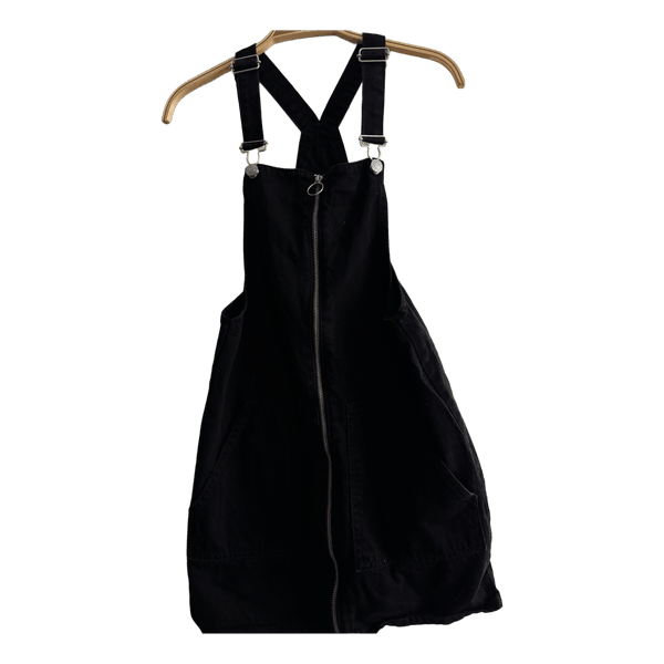 Black denim dress
