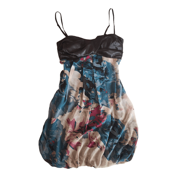 Floral print mini dress